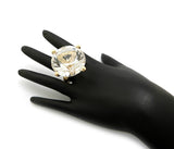 NYFASHION101 Women's Extra Big Rhinestone Fashion Stretch Ring