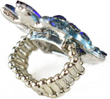 NYFASHION101 Women's Vine Marquis Stone Stud Fashion Stretch Ring