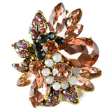 NYFASHION101 Women's Vine Marquis Stone Stud Fashion Stretch Ring