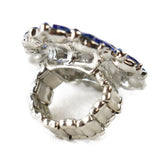 NYFASHION101 Women's Teardrop Stone Studs Fashion Stretch Ring
