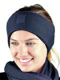 C.C Unisex Winter Thick Ribbed Knit Stretchy Plain Ear Warmer Headband