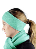 C.C Unisex Winter Thick Ribbed Knit Stretchy Plain Ear Warmer Headband