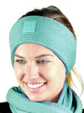 C.C Unisex Winter Thick Ribbed Knit Stretchy Plain Ear Warmer Headband