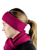 C.C Unisex Winter Thick Ribbed Knit Stretchy Plain Ear Warmer Headband