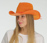 C.C Sparkly Sequin Cowboy Hat with Suede String Trim