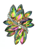 NYFASHION101 Women's Vine Marquis Stone Stud Fashion Stretch Ring