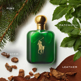 Ralph Lauren - Polo Eau de Toilette Men's Cologne Woody & Spicy With Pine Patchouli Leather and Tobacco Medium Intensity Fl Oz