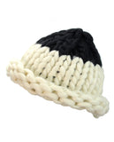 NYfashion101 Two Tone Handmade Big Chunky Loop Helsinski Hat Beanie