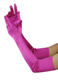 NYFASHION101 Women's Classic Long Opera Length Satin Gloves 16BL