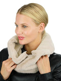 C.C Women's Soft Faux Fur Feel Neck Warmer Collar Infinity Scarf