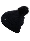 D&Y Super Soft Feathered Faux Fur Pom Cuffed Knit Beanie