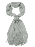 NYFASHION101 Fashionable Sparkly Glitter Thread Lightweight Tassel Scarf