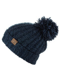 C.C Women's Chenille Soft Stretchy Pom Cuffed Knit Beanie Cap Hat
