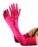 NYFASHION101 Women's Classic Long Opera Length Satin Gloves 16BL