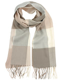 D&Y Unisex Classic Softer Than Cashmere Plaid Fringe End Scarf