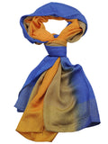 NYFASHION101 Women's Multicolor Sheer Metallic End Scarf Shawl Wrap