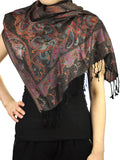 NYFASHION101 Women's Large Soft Paisley Floral Pattern Scarf Shawl Wrap