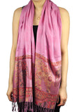 NYFASHION101 Women's Large Soft Embroidered Elephant Scarf Shawl Wrap