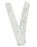 NYFASHION101 Women's Classic Long Opera Length Satin Gloves 16BL