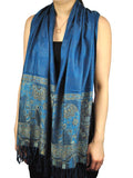NYFASHION101 Women's Large Soft Embroidered Elephant Scarf Shawl Wrap