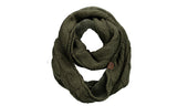 C.C Women's Winter Cable Knit Sherpa Lined Warm Infinity Pullover Scarf