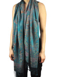 NYFASHION101 Women's Large Soft Paisley Floral Pattern Scarf Shawl Wrap