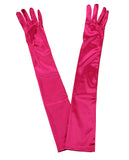 NYFASHION101 Women's Classic Long Opera Length Satin Gloves 16BL