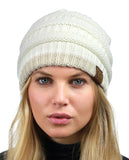 Trendy Warm Chunky Soft Stretch Cable Knit Beanie Skully