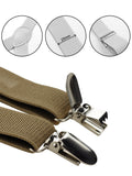 NYFASHION101 Men's Elastic Adjustable Trouser Braces Y Back Suspenders