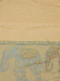 NYFASHION101 Women's Large Soft Embroidered Elephant Scarf Shawl Wrap