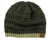 Trendy Warm Chunky Soft Stretch Cable Knit Beanie Skully