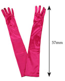 NYFASHION101 Women's Classic Long Opera Length Satin Gloves 16BL