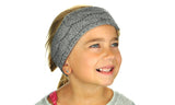 C.C Children's Kids' Warm Cable Knit Fuzzy Lined Ear Warmer Headband