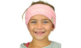 C.C Children's Kids' Warm Cable Knit Fuzzy Lined Ear Warmer Headband
