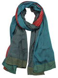 NYFASHION101 Women's Multicolor Sheer Metallic End Scarf Shawl Wrap