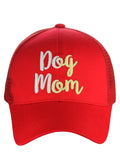 C.C Ponycap Color Changing Embroidered Quote Adjustable Trucker Baseball Cap, Dog Mom