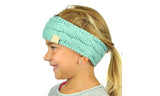 C.C Children's Kids' Warm Cable Knit Fuzzy Lined Ear Warmer Headband