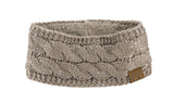 C.C Sparkly Sequin Winter Warm Cable Knit Fuzzy Lined Ear Warmer Headband