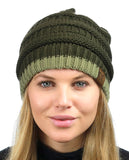 Trendy Warm Chunky Soft Stretch Cable Knit Beanie Skully