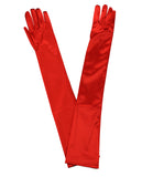 NYFASHION101 Women's Classic Long Opera Length Satin Gloves 16BL