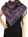 NYFASHION101 Women's Large Soft Paisley Floral Pattern Scarf Shawl Wrap