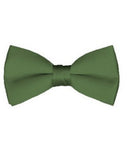 NYFASHION101 Men's Solid Color Adjustable Pre-Tied Bow Tie
