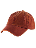 D&Y Unisex Snow Washed Distressed Cotton Twill Precurved Bill Baseball Cap