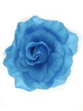 Women's Multifunction Rose Flower Sheer Petal Brooch Pin Hair Tie Clip