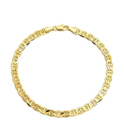 Women's 5mm 10" Mariner Chain Anklet in Gold-Tone