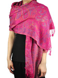 NYFASHION101 Women's Large Soft Paisley Floral Pattern Scarf Shawl Wrap