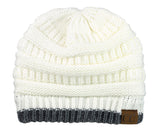 Trendy Warm Chunky Soft Stretch Cable Knit Beanie Skully