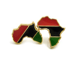Pan Africa Stud Micro Earrings in Gold-Tone, Pan Africa