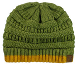 Trendy Warm Chunky Soft Stretch Cable Knit Beanie Skully