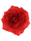 Women's Multifunction Rose Flower Sheer Petal Brooch Pin Hair Tie Clip By The Dozen